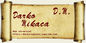 Darko Mikača vizit kartica